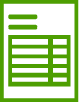 Green icon of a prescription pad